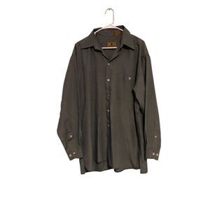 Design II Riviera Size Large Button Long Sleeve